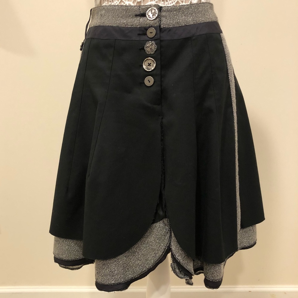 Black with gray trim